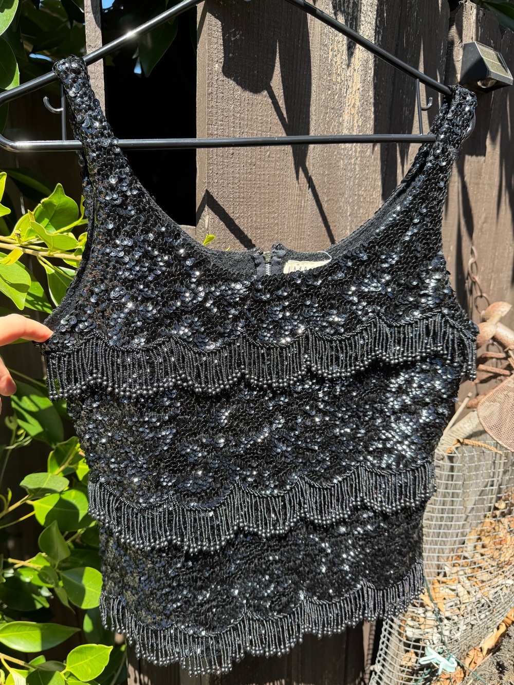 Vintage, gorgeous, I. Magnin Beaded Sequin Tank Top